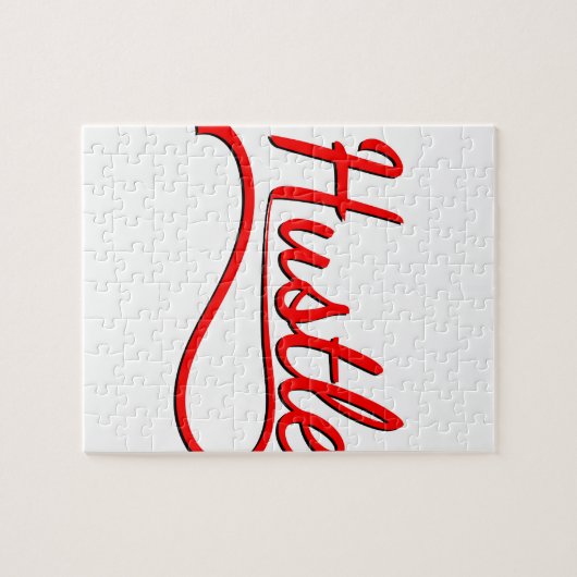 Hustle Typography Art Legpuzzel (Horizontaal)