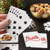 Hustle Typography Art Speelkaarten (Insitu)
