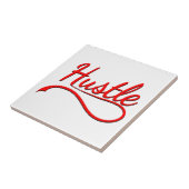 Hustle Typography Art Tegeltje (Zijkant)