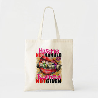 Hustle verdiend tote bag