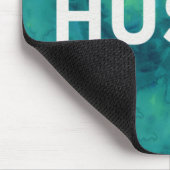 Hustle Waterverf Moderne Typografie Mousepad Muismat (Hoek)