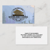 hut | Bomen in het bos | wild leven Visitekaartje (Voorkant / Achterkant)