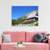 Hut in de Five Ponds Valley Tatra Wrapped Canvas (Insitu (Woonkamer))