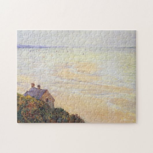 Hut in Trouville Low Tide Monet Fine Art Legpuzzel (Horizontaal)