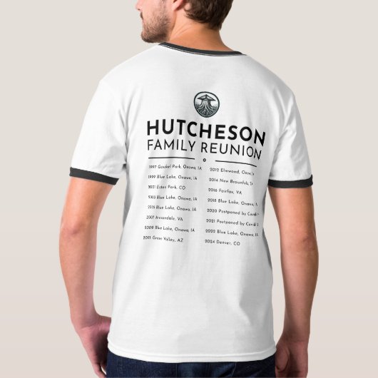 Hutcheson Reunion 2024 T-shirt (Achterkant volledig)
