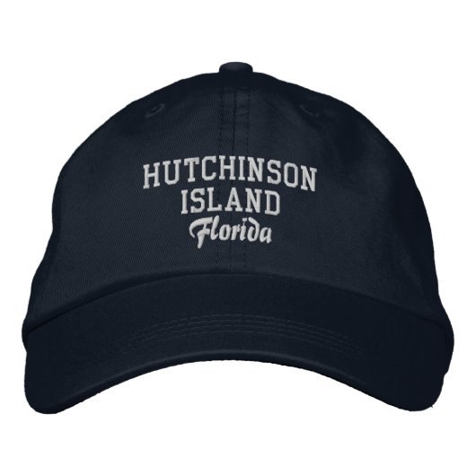 Hutchinson Island Florida Casquette de baseball br (Devant)