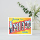 Hutchinson, Kansas  Big Letters Briefkaart (Staand voorkant)