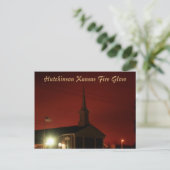 Hutchinson Kansas Fire Glow Post Kaart (Staand voorkant)