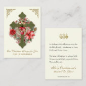 Hutchinson Kerstgebed Informatiekaartje (Voorkant / Achterkant)