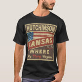 HUTCHINSON, KS Het is waar mijn verhaal begint T-shirt (Voorkant)