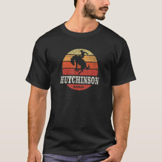 Hutchinson KS  land Western Retro T-shirt