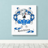Hutchison Family Crest Canvas Afdruk (Insitu (Houten vloer))