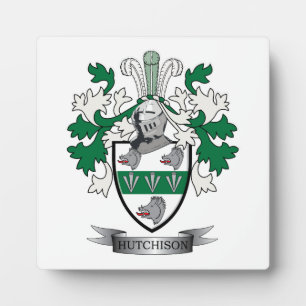 Hutchison Family Crest Coat of Arms Fotoplaat