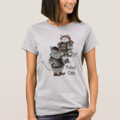 Hutsul Cats Ukraine Folk Art T-shirt (Voorkant)