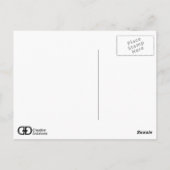 Huttes de plage par la carte postale de mer (Dos)