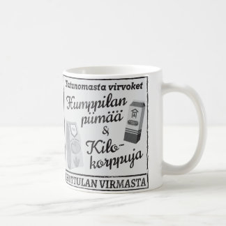 Huttulan piimää - sananmuunnos huumorimuki koffiemok
