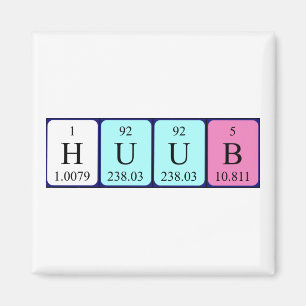 Huub periodiek table name magnet magneet