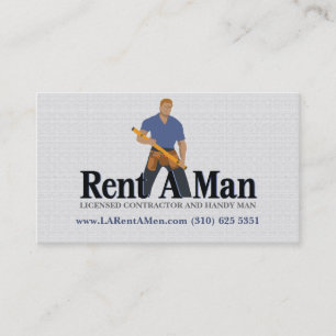 Huur een Man-handvat Visitekaartje van het Man