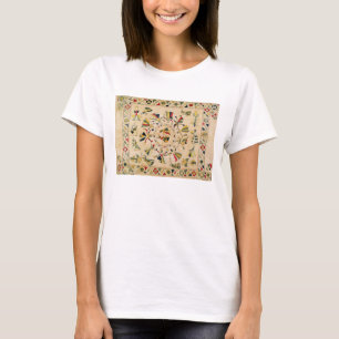 Huur: vierkante borduurplaat waarop Punjabi dan te T-shirt