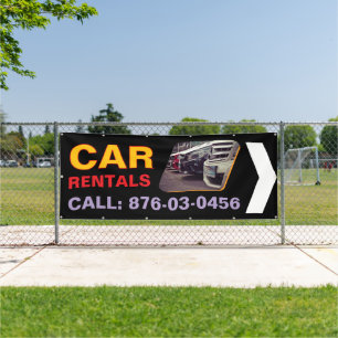 Huurauto op maat gemaakte outdoor banner