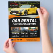 Huurauto Premium Professional Modern Flyer (Hand)