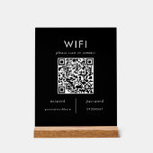 Huurders Wifi | Wifi Plaque met QR-code Acryl Bord (Voorkant)