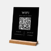 Huurders Wifi | Wifi Plaque met QR-code Acryl Bord (Hoek)