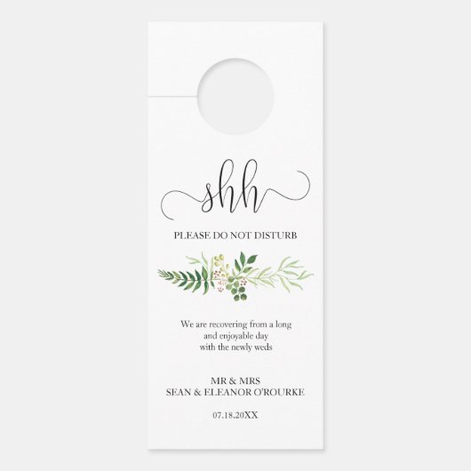 Huurhanger voor de deur van het huwelijk, roestvri (Voorkant)