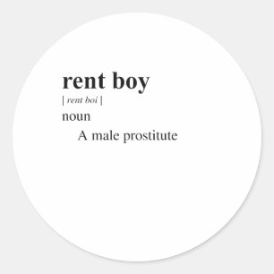 HUURJONGEN RONDE STICKER