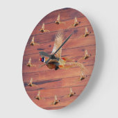 Huurzame jachtmuur, grote klok (Hoek)