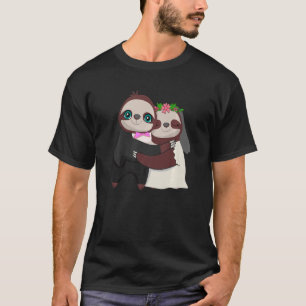 Huwdag huwelijk Sloth Herbivore Animal T-shirt