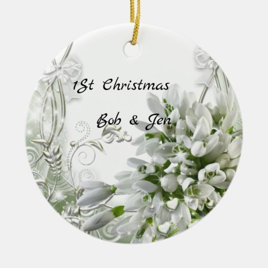 huwelijk 2 keramisch ornament (Voorkant)