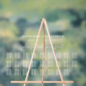 Huwelijk Alfabetische Zitting Grafiek Acryl Teken Acryl Bord (Neutraal)