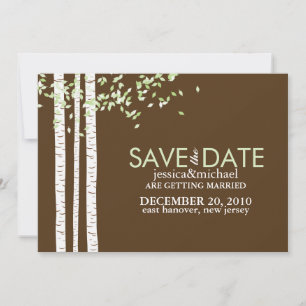Huwelijk berk bomen Save the Date