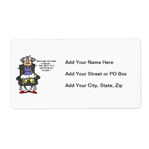 Huwelijk, bliksem, donder Humor Etiket