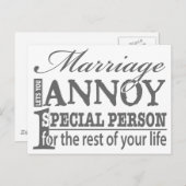 huwelijk briefkaart (Voorkant / Achterkant)