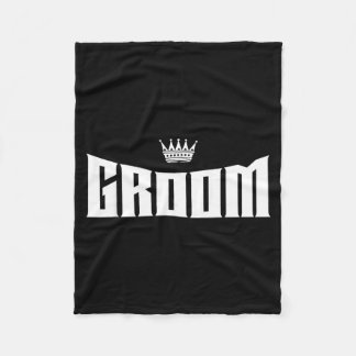 Huwelijk bruidegom cadeau schoon fleece deken