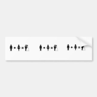 huwelijk bumpersticker