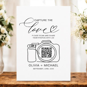 Huwelijk Capture The Love QR Code Foto delen Informatiekaartje