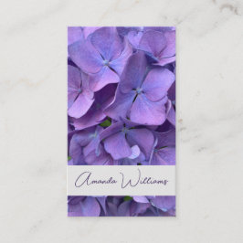 Huwelijk Celebrant Simple Mauve Floral Visitekaartje