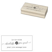 Huwelijk Chic Script Rubberstempel (Gestempeld)