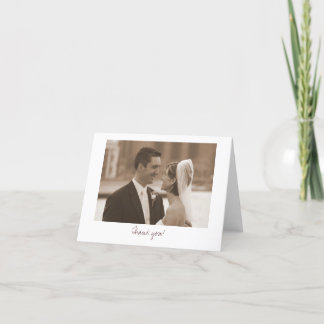 Huwelijk (dank u!) bedankkaart