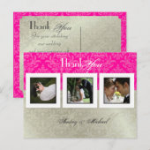 Huwelijk Dank u briefkaarten/DIY kleur+foto's Briefkaart (Voorkant / Achterkant)