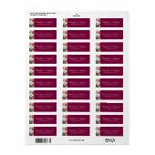 Huwelijk Elegante Creatieve Bloemen Minimalist Etiket (Full Sheet)