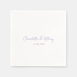Huwelijk Elegante Kalligrafie Creatieve Namen & Da Servet