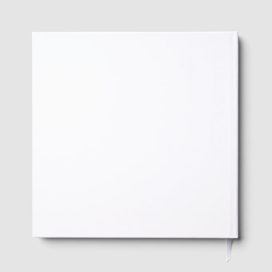 Huwelijk Elegante Minimalistische Kalligrafie Gastenboek (Achterkant)