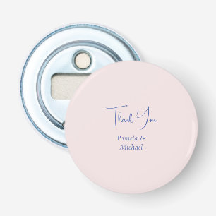 Huwelijk Elegante Minimalistische Klassieke Dank u Button Flesopener