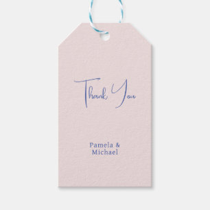Huwelijk Elegante Minimalistische Klassieke Dank u Cadeaulabel