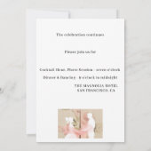 Huwelijk Elegante Uitnodiging (Achterkant)