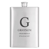 Huwelijk Geschenk voor Mannen Flacon (Voorkant)